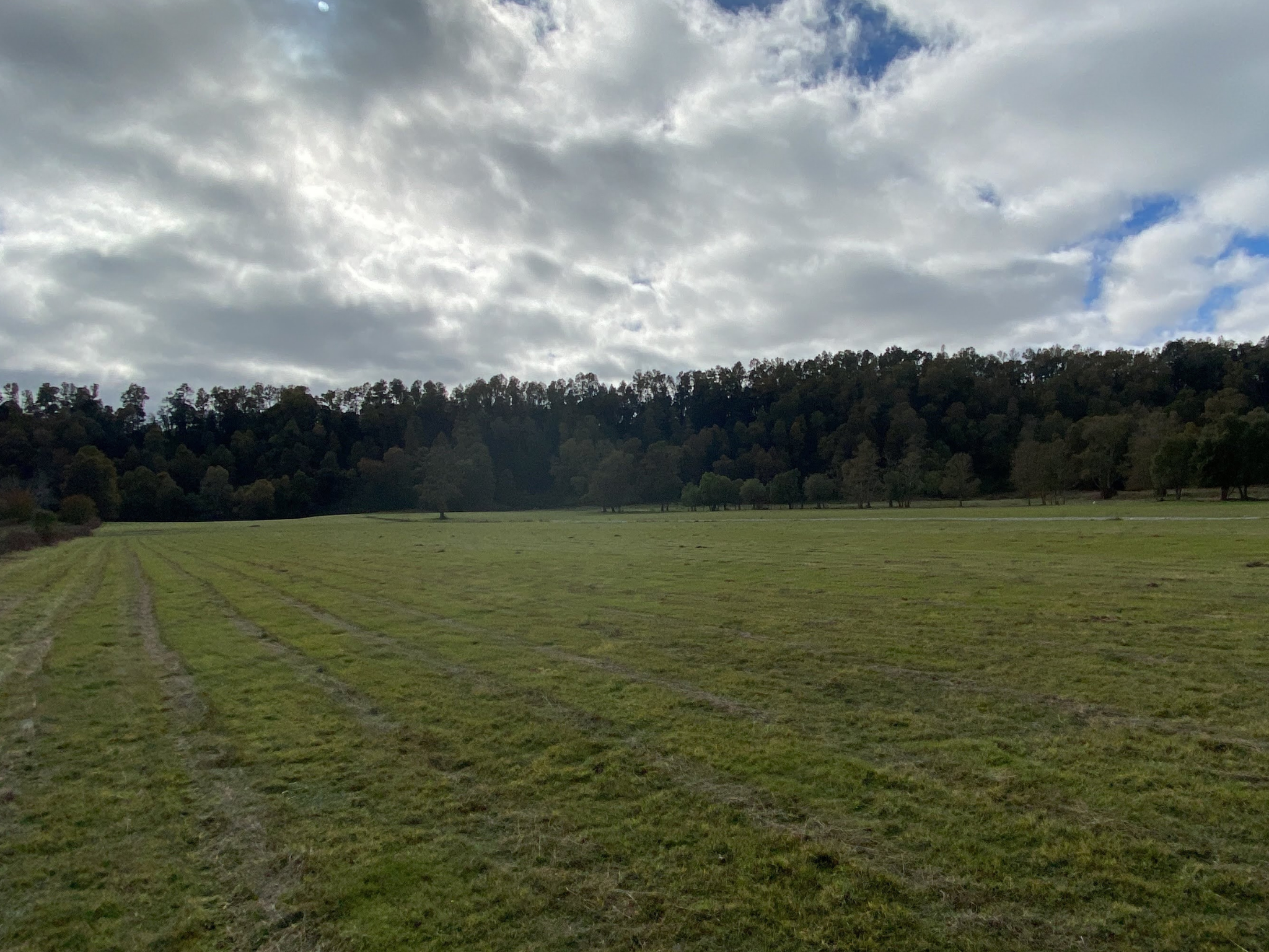 Mountains and lake in Southern Chile